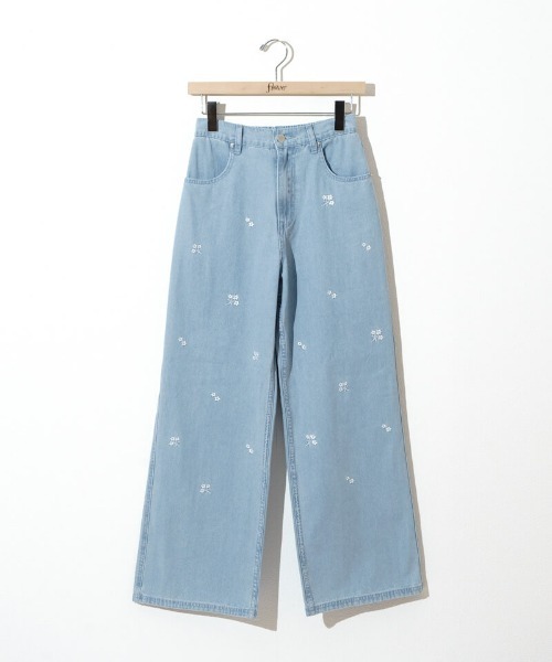 flower（フラワー）の「ブルームエンブロイダリーパンツ（デニムパンツ・レディース・ライトブルー/ブルー系その他・SMALL/MEDIUM）」の19枚目の写真