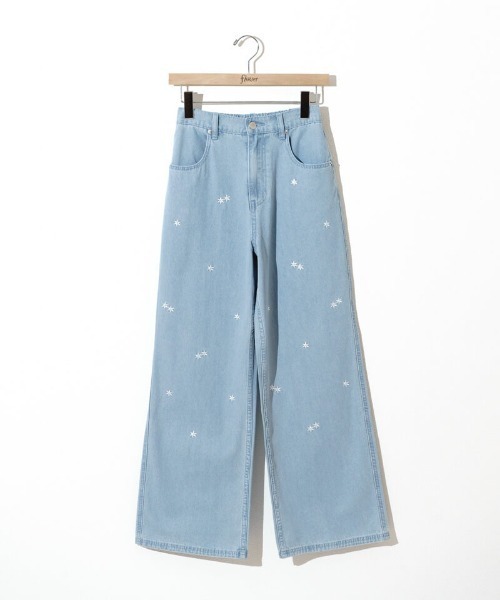 flower（フラワー）の「ブルームエンブロイダリーパンツ（デニムパンツ・レディース・ライトブルー/ブルー系その他・SMALL/MEDIUM）」の20枚目の写真