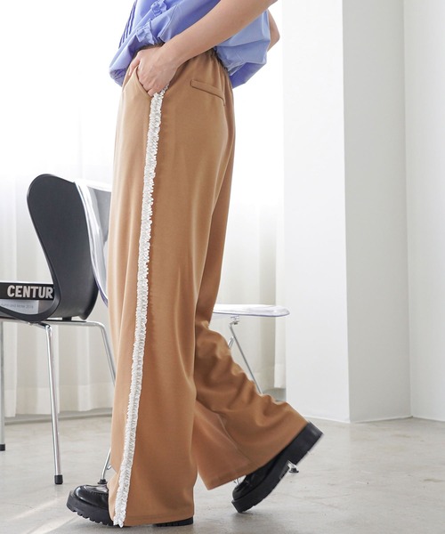 mili an deni（ミリアンデニ）の「サイドフリルイージーパンツ（その他パンツ・レディース・グレー/ブラック/ベージュ・M）」の21枚目の写真