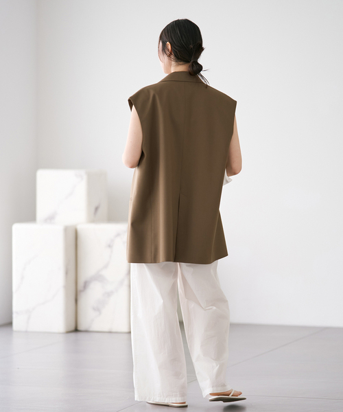 plage(プラージュ)の「parachute slax パンツ(その他パンツ・レディース・ホワイト/キャメル・34/36/38)」の5枚目の写真