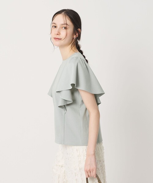 BEAUTY&YOUTH UNITED ARROWS(ビューティーアンドユースユナイテッドアローズ)の「【WEB限定】ラッフル フリルスリーブプルオーバー 遮熱 吸水速乾(Tシャツ/カットソー・レディース・ライトブルー/ブラック/オレンジ/オフホワイト・FREE)」の19枚目の写真