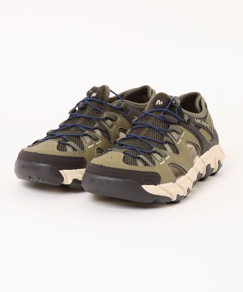MERRELL(メレル)の「MERRELL メレル MAIPO EXPLORER SIEVE メンズシューズサンダル スポーツサンダル スニーカー アウトドア(マイポエクスプローラーシーブ) J038029 オリーブ(サンダル・メンズ・オリーブ・25.0cm/26.0cm/27.0cm/28.0cm/29.0cm)」の1枚目の写真