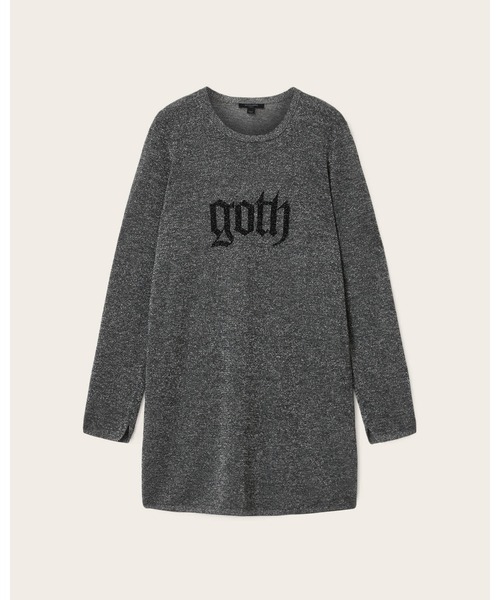 ALLSAINTS(オールセインツ)の「DEETZ METALLIC LONG SLEEVE MINI DRESS | DEETZ メタリック 長袖 ミニ ドレス・ワンピース(ワンピース・レディース・シルバー系その他・XS/S/M)」の6枚目の写真