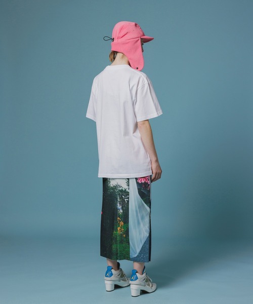 NON TOKYO(ノントーキョー)の「PRINT RIB SKIRT(スカート・レディース・マルチ/チャコール・FREE)」の5枚目の写真