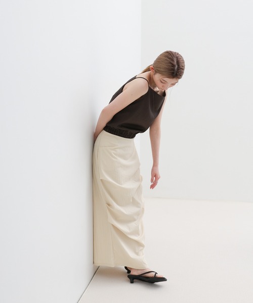 select MOCA(セレクトモカ)の「【サイズ展開あり】ドレープタイトスカート(スカート・レディース・アイボリー/スミクロ・LARGE/MEDIUM)」の17枚目の写真