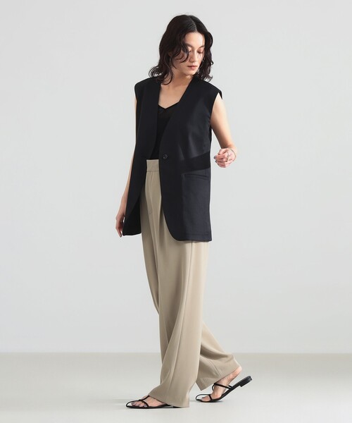 Demi-Luxe BEAMS（デミルクス ビームス）の「ナチュラル オックス ジレ（ベスト・レディース・ナチュラル/ブラック・36/38）」の19枚目の写真