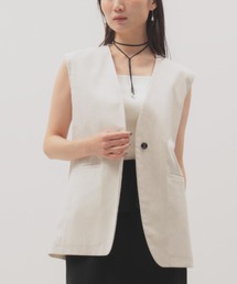 Demi-Luxe BEAMS | 【8/6値下げ】ナチュラル オックス ジレ(ベスト)