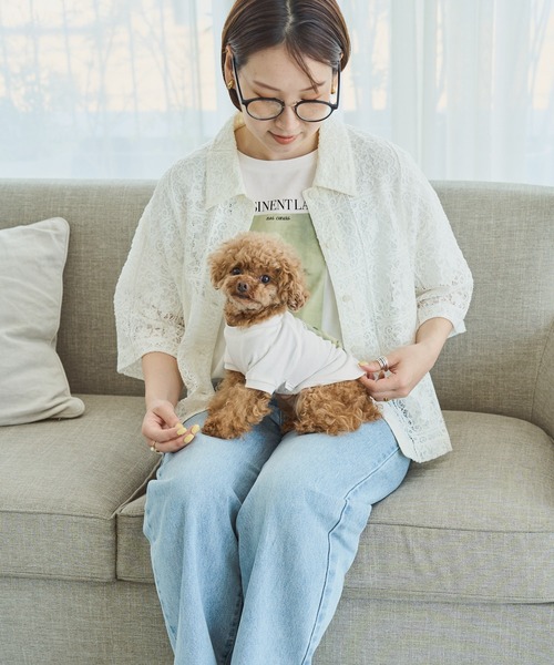 ROPE' PICNIC(ロペピクニック)の「【DOG】RENU photo Tee/UVカット・接触冷感・リンクコーデ(ペットウェア・レディース・ホワイト系その他2/ホワイト系その他3・D/S/M/L)」の21枚目の写真