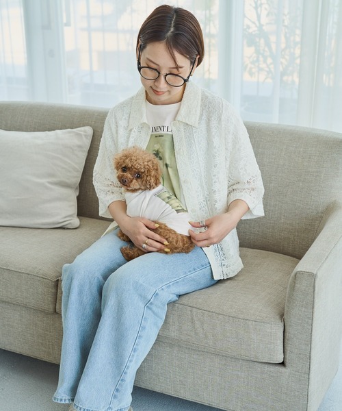ROPE' PICNIC(ロペピクニック)の「【DOG】RENU photo Tee/UVカット・接触冷感・リンクコーデ(ペットウェア・レディース・ホワイト系その他2/ホワイト系その他3・D/S/M/L)」の22枚目の写真