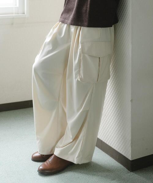 SENSE OF PLACE by URBAN RESEARCH（センスオブプレイスバイアーバンリサーチ）の「ワイドカーゴパンツ（その他パンツ・メンズ・チャコールグレー/オリーブ/アイボリー/ブラック・X-SMALL/MEDIUM/LARGE/SMALL）」の12枚目の写真