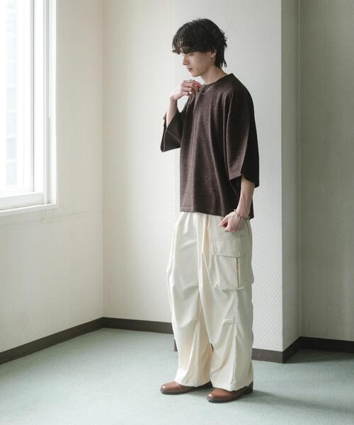 SENSE OF PLACE by URBAN RESEARCH（センスオブプレイスバイアーバンリサーチ）の「ワイドカーゴパンツ（その他パンツ・メンズ・チャコールグレー/オリーブ/アイボリー/ブラック・X-SMALL/MEDIUM/LARGE/SMALL）」の14枚目の写真