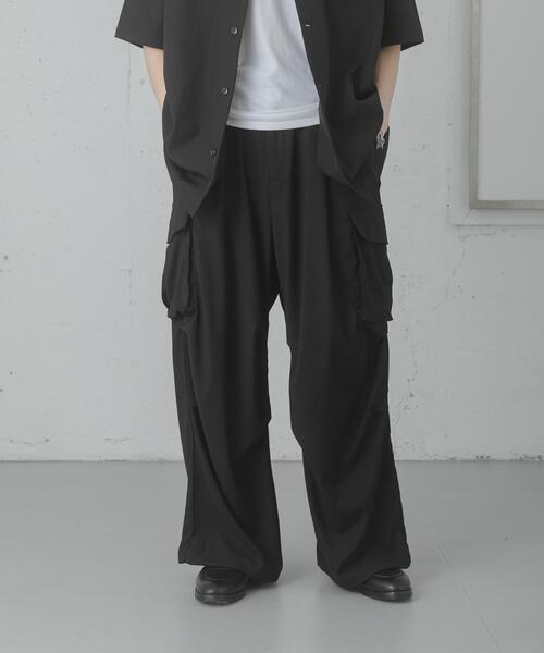 SENSE OF PLACE by URBAN RESEARCH（センスオブプレイスバイアーバンリサーチ）の「ワイドカーゴパンツ（その他パンツ・メンズ・チャコールグレー/オリーブ/アイボリー/ブラック・X-SMALL/MEDIUM/LARGE/SMALL）」の17枚目の写真