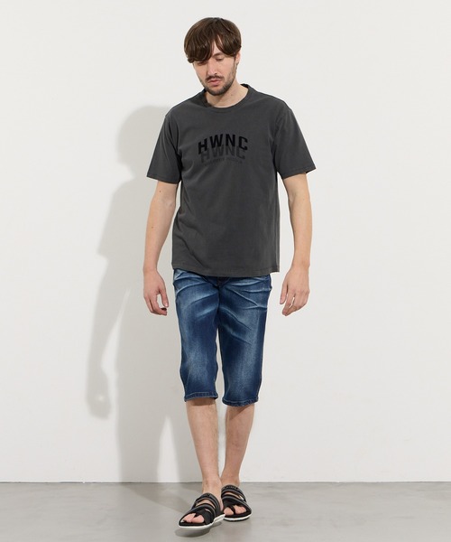 HIDEAWAYS NICOLE（ハイダウェイニコル）の「アラカルトデニムクロップドパンツ（デニムパンツ・メンズ・ネイビー/ブルー/オフホワイト・X-LARGE/LARGE/MEDIUM/SMALL）」の6枚目の写真