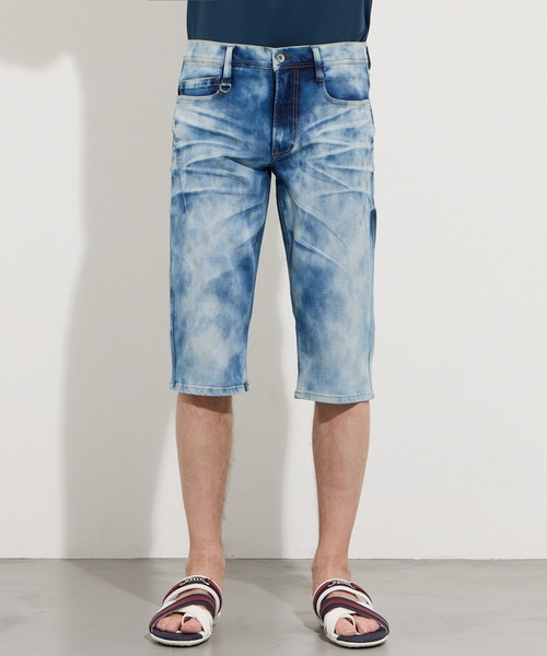 HIDEAWAYS NICOLE（ハイダウェイニコル）の「アラカルトデニムクロップドパンツ（デニムパンツ・メンズ・ネイビー/ブルー/オフホワイト・X-LARGE/LARGE/MEDIUM/SMALL）」の9枚目の写真