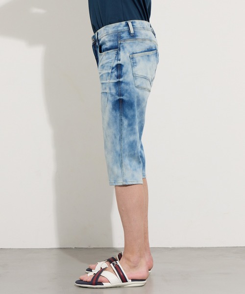 HIDEAWAYS NICOLE（ハイダウェイニコル）の「アラカルトデニムクロップドパンツ（デニムパンツ・メンズ・ネイビー/ブルー/オフホワイト・X-LARGE/LARGE/MEDIUM/SMALL）」の10枚目の写真