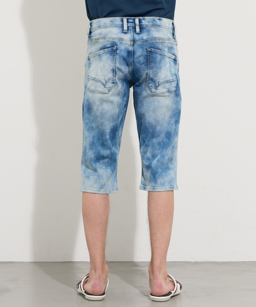 HIDEAWAYS NICOLE（ハイダウェイニコル）の「アラカルトデニムクロップドパンツ（デニムパンツ・メンズ・ネイビー/ブルー/オフホワイト・X-LARGE/LARGE/MEDIUM/SMALL）」の11枚目の写真