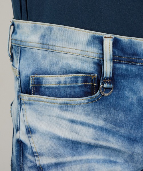 HIDEAWAYS NICOLE（ハイダウェイニコル）の「アラカルトデニムクロップドパンツ（デニムパンツ・メンズ・ネイビー/ブルー/オフホワイト・X-LARGE/LARGE/MEDIUM/SMALL）」の14枚目の写真