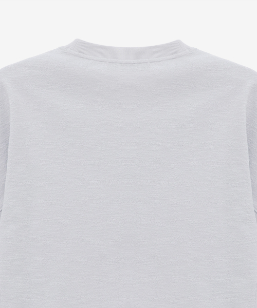 MINDBRIDGE（マインドブリッジ）の「[COUTURE]ジャカードセミオーバーTシャツ（Tシャツ/カットソー・メンズ・ライトグレー・95/100/105/110）」の5枚目の写真