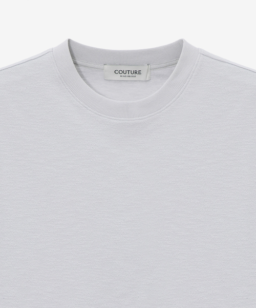 MINDBRIDGE（マインドブリッジ）の「[COUTURE]ジャカードセミオーバーTシャツ（Tシャツ/カットソー・メンズ・ライトグレー・95/100/105/110）」の8枚目の写真