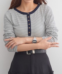 【Robert P. Miller】パネルリブ ヘンリー ロングスリーブTシャツ RM264-2281