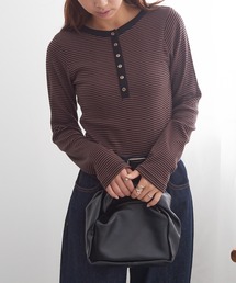 【Robert P. Miller】パネルリブ ヘンリー ロングスリーブTシャツ RM264-2281