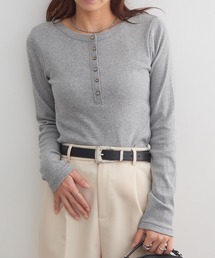 【Robert P. Miller】パネルリブ ヘンリー ロングスリーブTシャツ RM264-2281