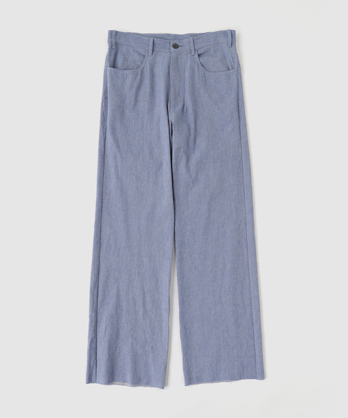 EDIFICE(エディフィス)の「la favola (ラ ファ―ボラ) 別注 Twilled Linen 5pk Buggy パンツ(スラックス・メンズ・ベージュ/ネイビー・2/3/1)」の2枚目の写真