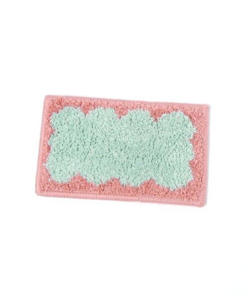 studio CLIP（スタディオクリップ）の「ウェーブインテリアマット（ラグ/マット・レディース・ピンク/ネイビー・FREE）」の2枚目の写真