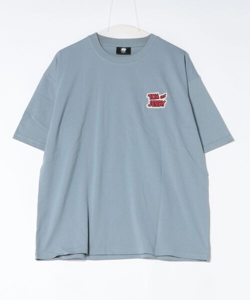 Tom＆Jerry（トムアンドジェリー）の「【公式】トムとジェリー　ワッペン&PUアップリケTシャツ（Tシャツ/カットソー・メンズ・オートミール/グレイッシュベージュ/ブラック/サックスブルー・L/M）」の6枚目の写真