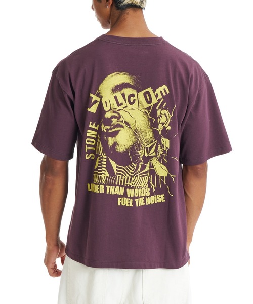 VOLCOM(ボルコム)の「VOLCOM FUEL THE NOISE SS TEE(Tシャツ/カットソー・メンズ・ブラック/パープル・M/L)」の6枚目の写真