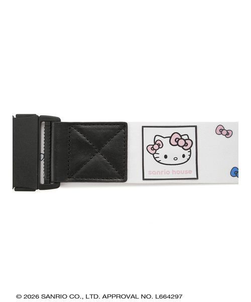 sanrio house（サンリオハウス）の「sanrio house 総柄スーツケースベルト（トラベルグッズ・レディース・ホワイト・F）」の4枚目の写真