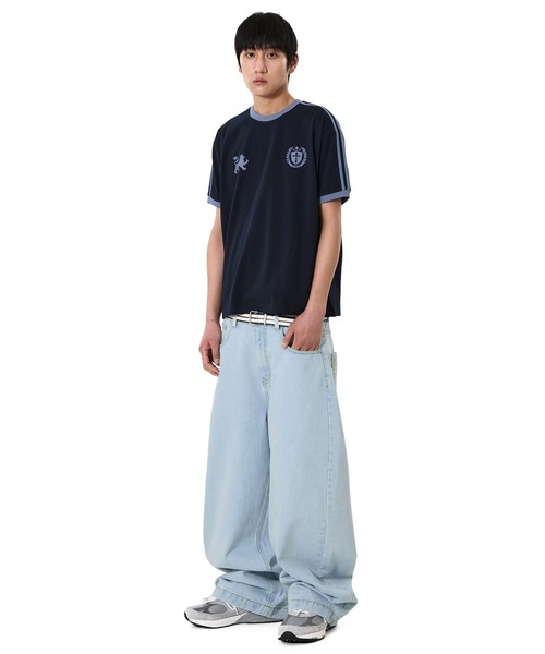 OY(オーワイ)の「『OY/オーワイ』WIDE VOLUME PANTS/ワイドボリュームデニムパンツ(デニムパンツ・メンズ・ブルー・S/M/L)」の4枚目の写真