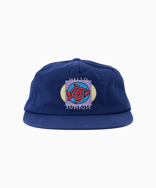 HELLO SUNRISE(ハローサンライズ)の「HS Fish Logo RX Fit 5P Cap_Navy(キャップ・レディース・ネイビー・OS)」の1枚目の写真