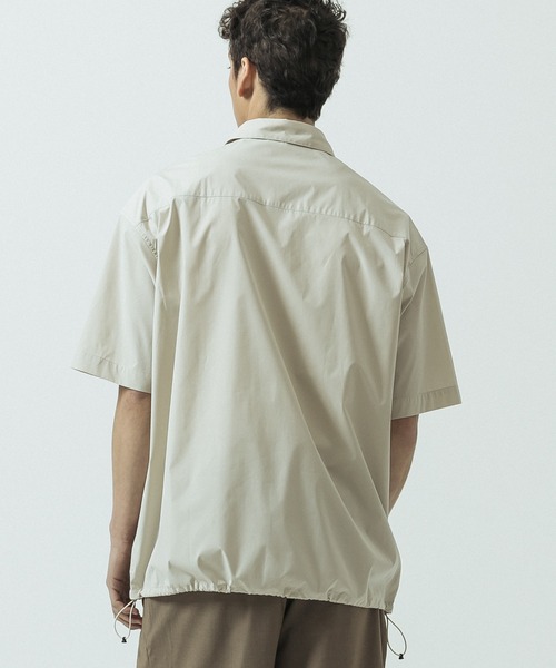 SLICK(スリック)の「【SLICK/スリック】Cotton Like Typewriter Drawstring Regular Collar Shirt/コットンライク タイプライター ドローストリング レギュラーカラーシャツ(シャツ/ブラウス・メンズ・オレンジ/ブラック/ブルー/グレイッシュベージュ・2/1/3)」の6枚目の写真