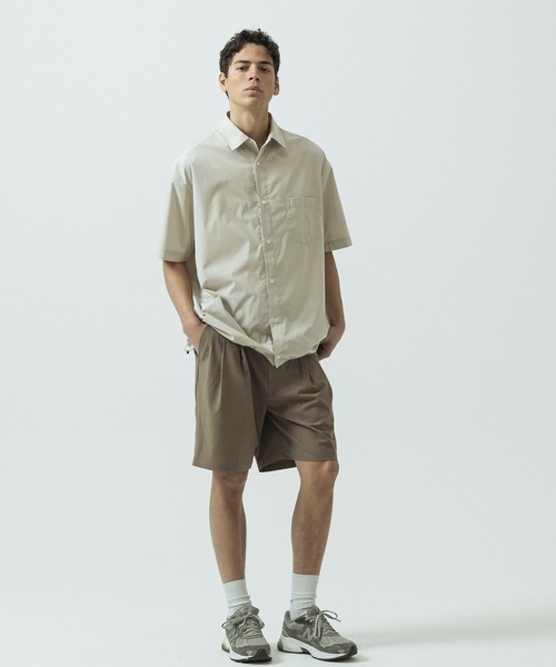 SLICK(スリック)の「【SLICK/スリック】Cotton Like Typewriter Drawstring Regular Collar Shirt/コットンライク タイプライター ドローストリング レギュラーカラーシャツ(シャツ/ブラウス・メンズ・オレンジ/ブラック/ブルー/グレイッシュベージュ・2/1/3)」の8枚目の写真