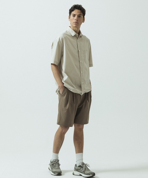 SLICK(スリック)の「【SLICK/スリック】Cotton Like Typewriter Drawstring Regular Collar Shirt/コットンライク タイプライター ドローストリング レギュラーカラーシャツ(シャツ/ブラウス・メンズ・オレンジ/ブラック/ブルー/グレイッシュベージュ・2/1/3)」の9枚目の写真