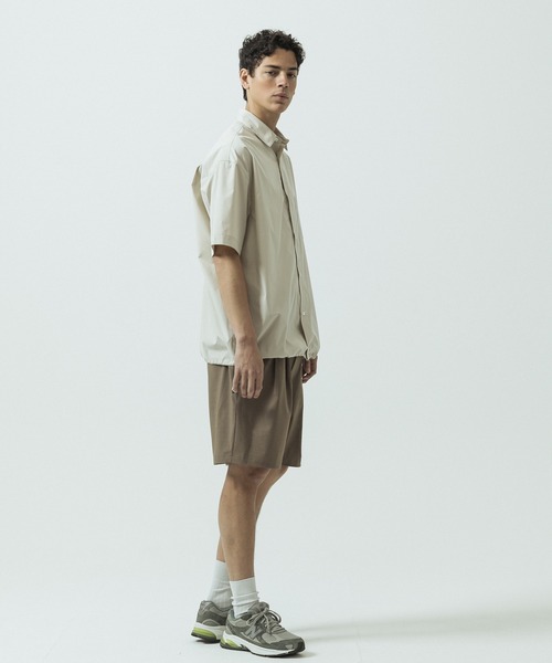 SLICK(スリック)の「【SLICK/スリック】Cotton Like Typewriter Drawstring Regular Collar Shirt/コットンライク タイプライター ドローストリング レギュラーカラーシャツ(シャツ/ブラウス・メンズ・オレンジ/ブラック/ブルー/グレイッシュベージュ・2/1/3)」の13枚目の写真