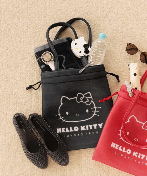 LOWRYS FARM（ローリーズファーム）の「【サンリオキャラクターズ】フェイスタオル 647260/GOODS（タオル・レディース・ブラック/レッド・FREE）」の6枚目の写真
