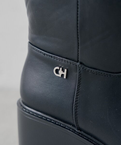 Chico(チコ)の「チャーム付きミドルブーツ(ブーツ・レディース・ベージュ系その他3/ブラック・SMALL/LARGE/MEDIUM)」の10枚目の写真