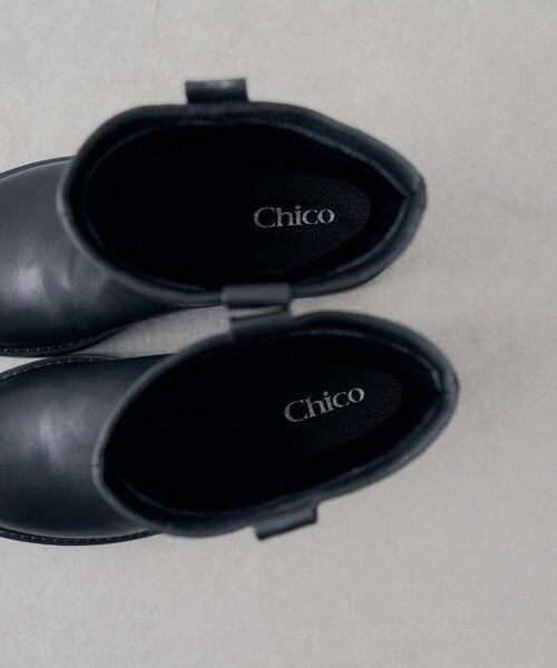 Chico(チコ)の「チャーム付きミドルブーツ(ブーツ・レディース・ベージュ系その他3/ブラック・SMALL/LARGE/MEDIUM)」の12枚目の写真