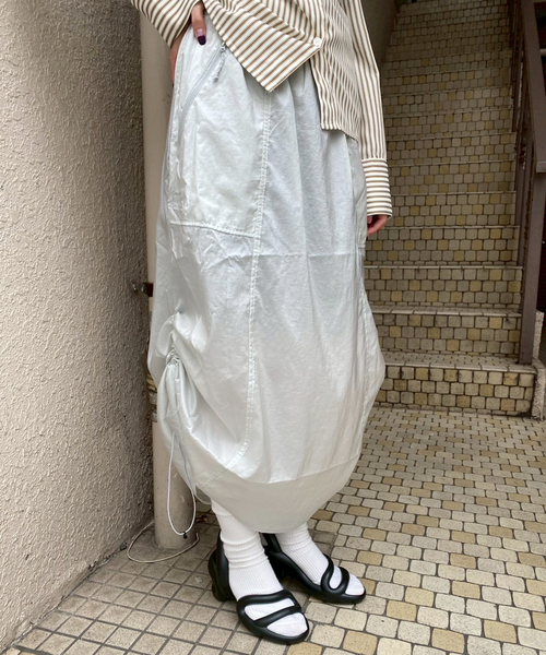 THE NORTH FACE(ザノースフェイス)の「【THE NORTH FACE / ザ ノースフェイス】 GAR WIND SKIRT(スカート・レディース・グレー/チャコールグレー・LARGE/MEDIUM)」の1枚目の写真