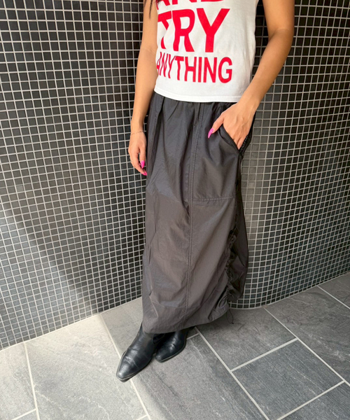 THE NORTH FACE(ザノースフェイス)の「【THE NORTH FACE / ザ ノースフェイス】 GAR WIND SKIRT(スカート・レディース・グレー/チャコールグレー・LARGE/MEDIUM)」の3枚目の写真