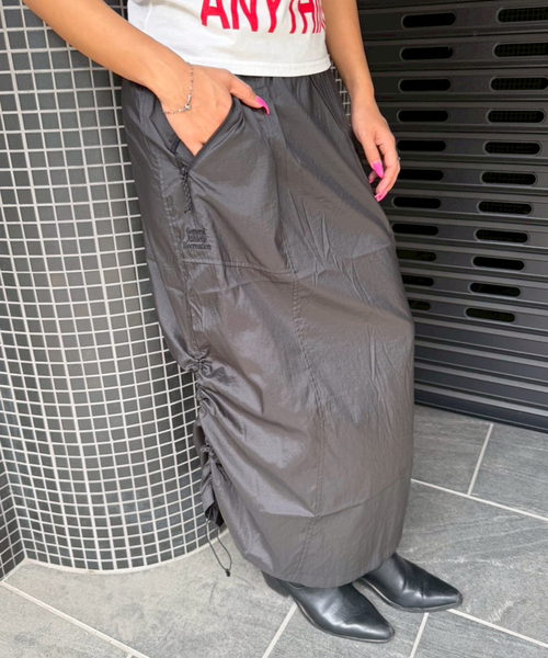 THE NORTH FACE(ザノースフェイス)の「【THE NORTH FACE / ザ ノースフェイス】 GAR WIND SKIRT(スカート・レディース・グレー/チャコールグレー・LARGE/MEDIUM)」の5枚目の写真