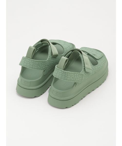 UGG（アグ）の「【UGG】GOLDENGLOEMBOSSED（サンダル・レディース・グリーン・23/24/25/22）」の3枚目の写真