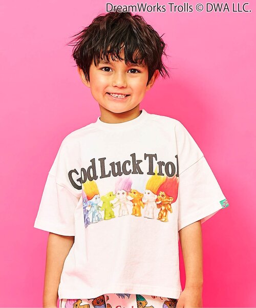 F.O.KIDS(エフオーキッズ)の「トロールズ グラフィックTシャツ(Tシャツ/カットソー・キッズ・ライム/オフホワイト/ラベンダー・140/130/150/120/110/100/90/80)」の2枚目の写真