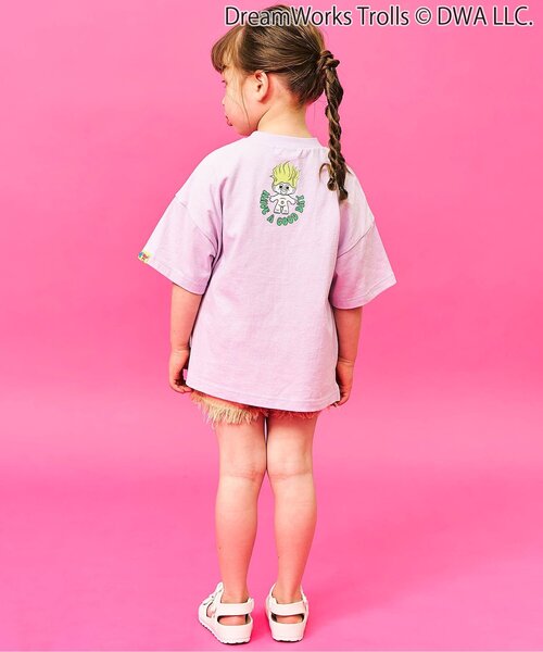 F.O.KIDS(エフオーキッズ)の「トロールズ グラフィックTシャツ(Tシャツ/カットソー・キッズ・ライム/オフホワイト/ラベンダー・140/130/150/120/110/100/90/80)」の5枚目の写真
