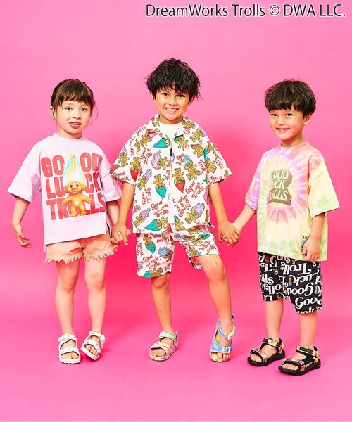 F.O.KIDS(エフオーキッズ)の「トロールズ グラフィックTシャツ(Tシャツ/カットソー・キッズ・ライム/オフホワイト/ラベンダー・140/130/150/120/110/100/90/80)」の8枚目の写真