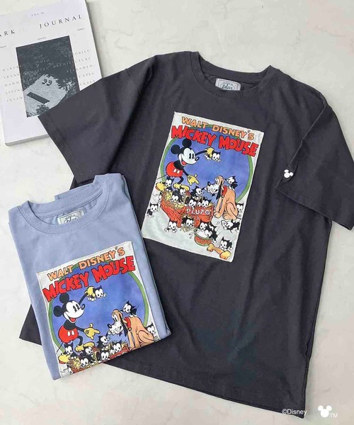 AS KNOW AS plus(アズノゥアズプラス)の「〇Disney / アソートTシャツ 【Disney(ディズニー)】(Tシャツ/カットソー・レディース・アイボリー/サックスブルー/チャコールグレー/杢グレー/ホワイト系/グレー系/アイボリー系/サックスブルー系・FREE)」の14枚目の写真