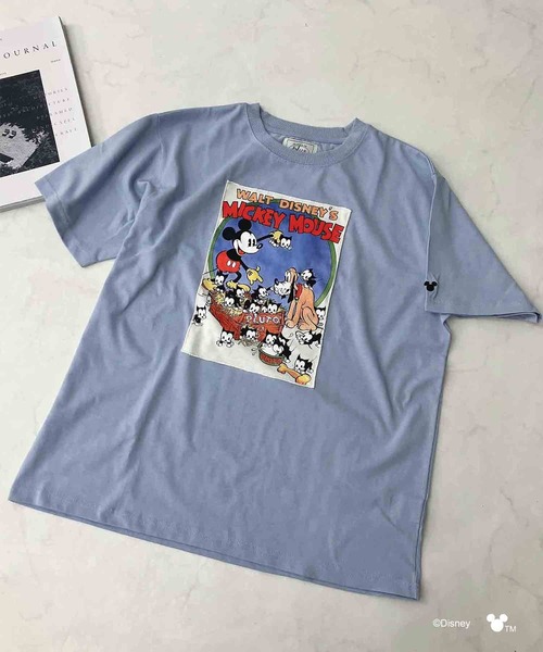 AS KNOW AS plus(アズノゥアズプラス)の「〇Disney / アソートTシャツ 【Disney(ディズニー)】(Tシャツ/カットソー・レディース・アイボリー/サックスブルー/チャコールグレー/杢グレー/ホワイト系/グレー系/アイボリー系/サックスブルー系・FREE)」の18枚目の写真