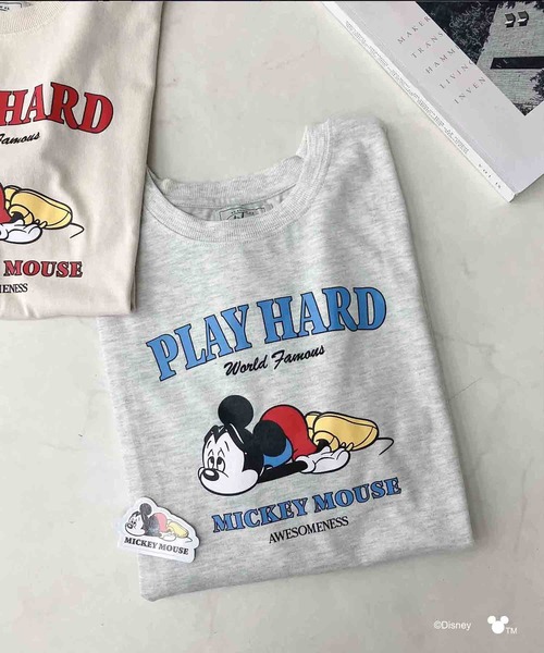 AS KNOW AS plus(アズノゥアズプラス)の「〇Disney / アソートTシャツ 【Disney(ディズニー)】(Tシャツ/カットソー・レディース・アイボリー/サックスブルー/チャコールグレー/杢グレー/ホワイト系/グレー系/アイボリー系/サックスブルー系・FREE)」の21枚目の写真